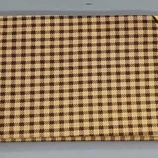 Topi Check Golden Brown